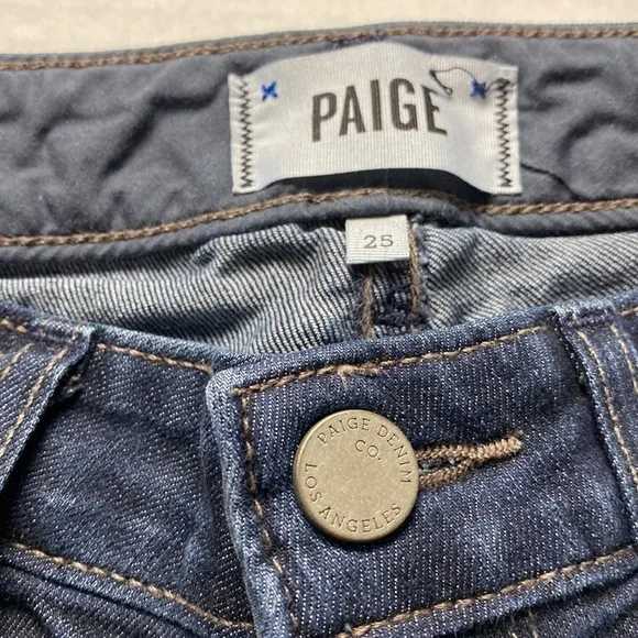 Paige Denim Skyline Carson Dark-Wash Skinny Jeans - Picture 4 of 6